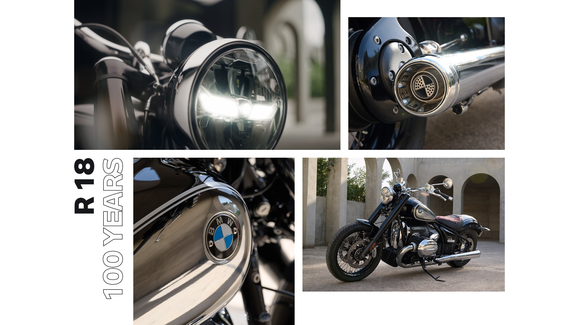 The limited BMW R 18 100 Years edition model on the 100th anniversary of BMW Motorrad 