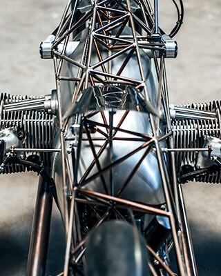 Birdcage from behind and from above
