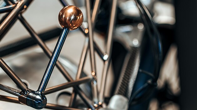 Detail view of the frame construction