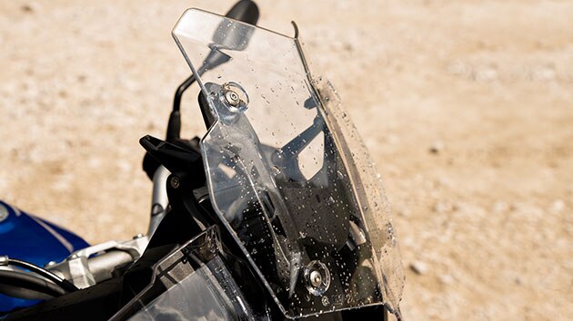 The touring windscreen of the new BMW F 850 GS Adventure