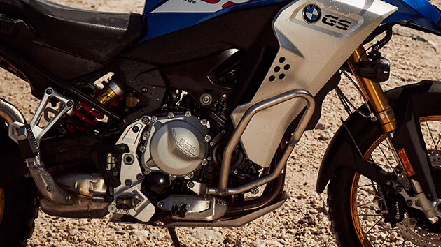 The engine guard of the new BMW F 850 GS Adventure