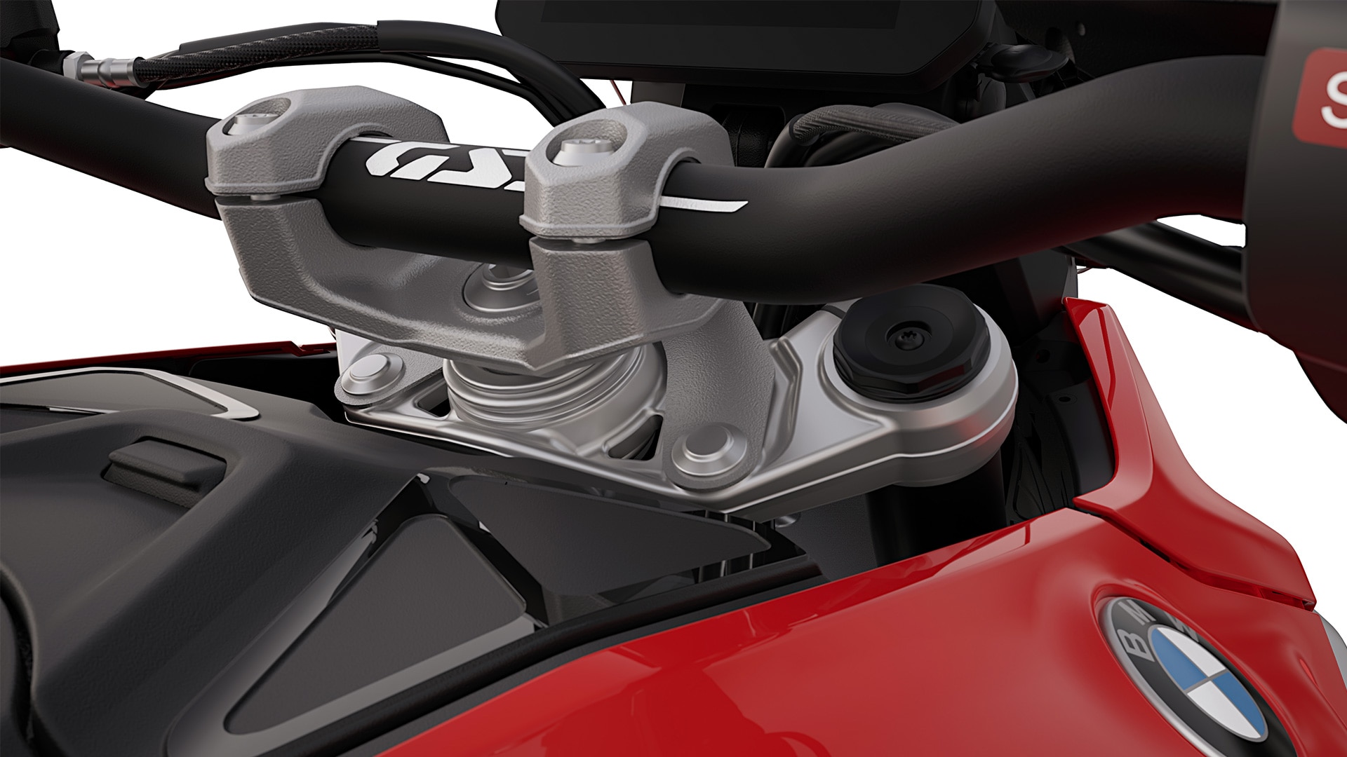 Fork bridge with BMW EVO Telelever on the R 1300 GS from BMW Motorrad