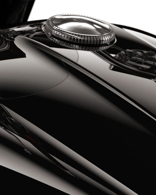 We see the black tank with double lining.