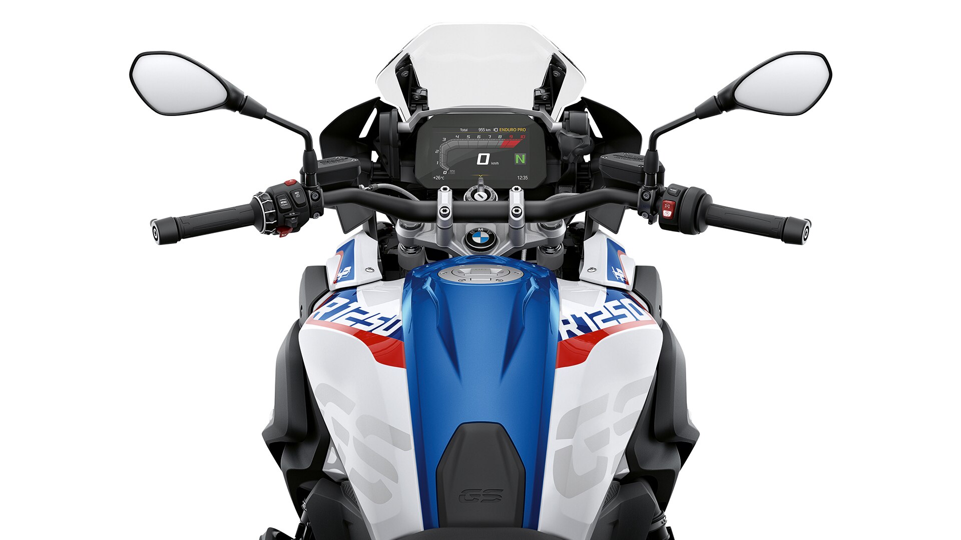 You are sitting comfortably on the BMW R 1250 GS.