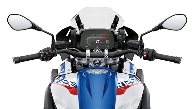You are sitting comfortably on the BMW R 1250 GS.